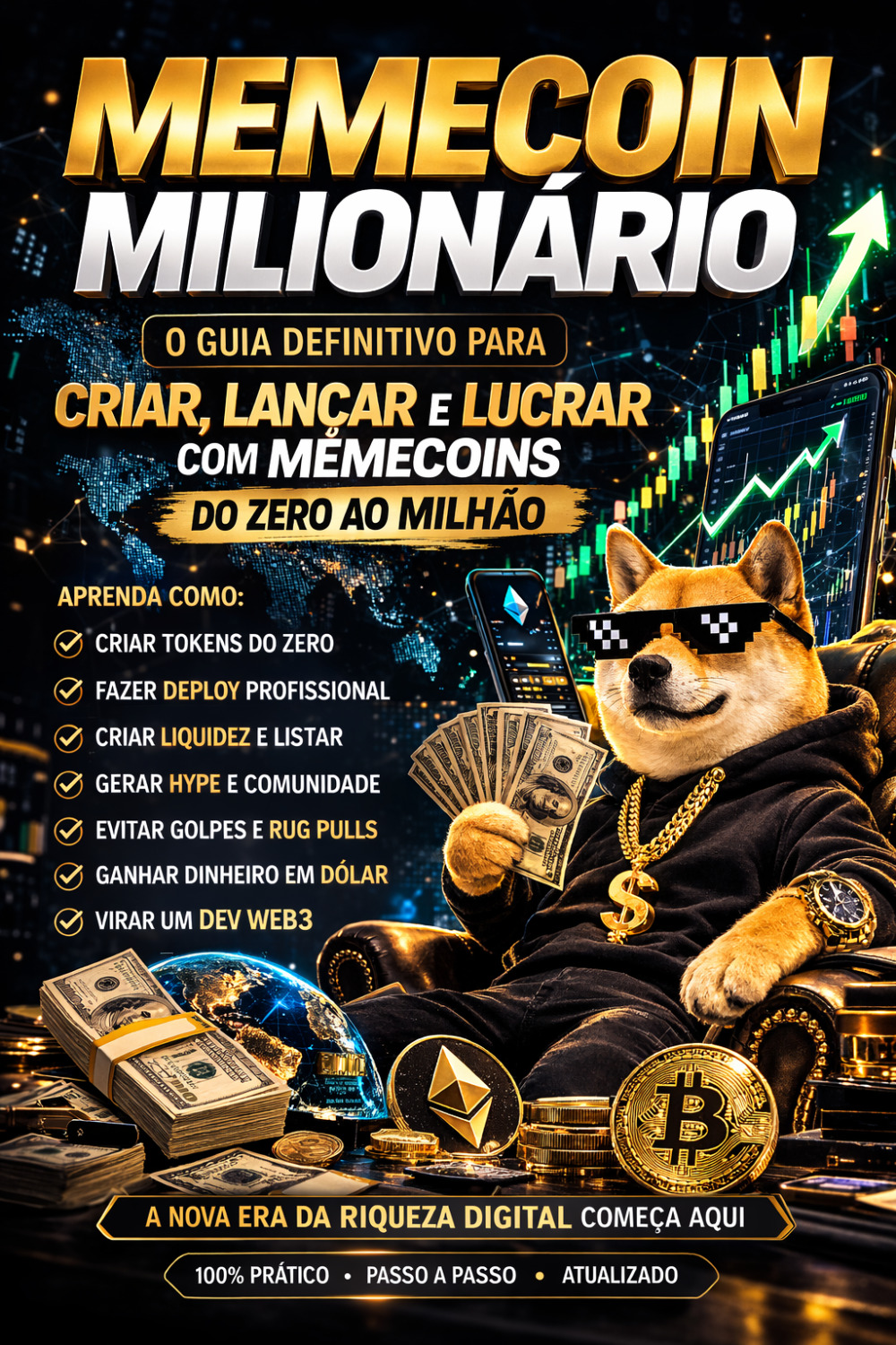 Capa do Ebook Memecoin Milionário